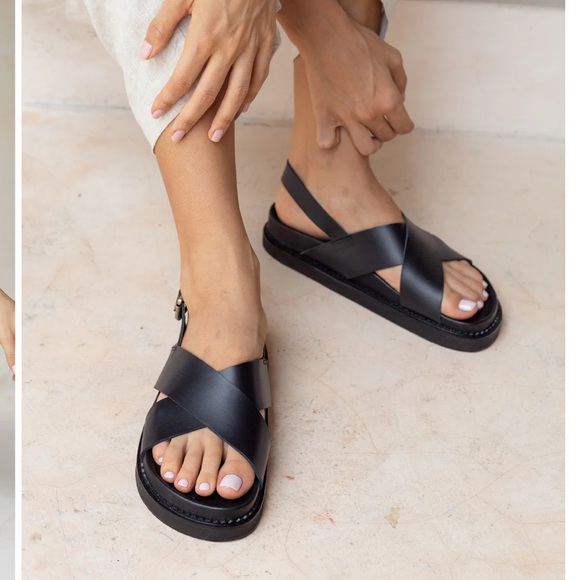 New! Liberté Leather Capri Sandal - Picture 1 of 11